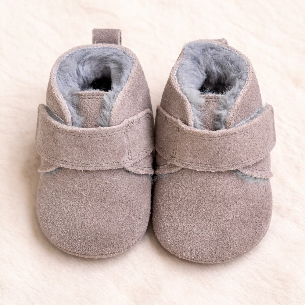 Zutano | Genuine Leather | 6M | Fur Lined Booties | NEW